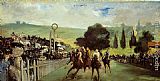 Eduard Manet Racetrack near Paris painting